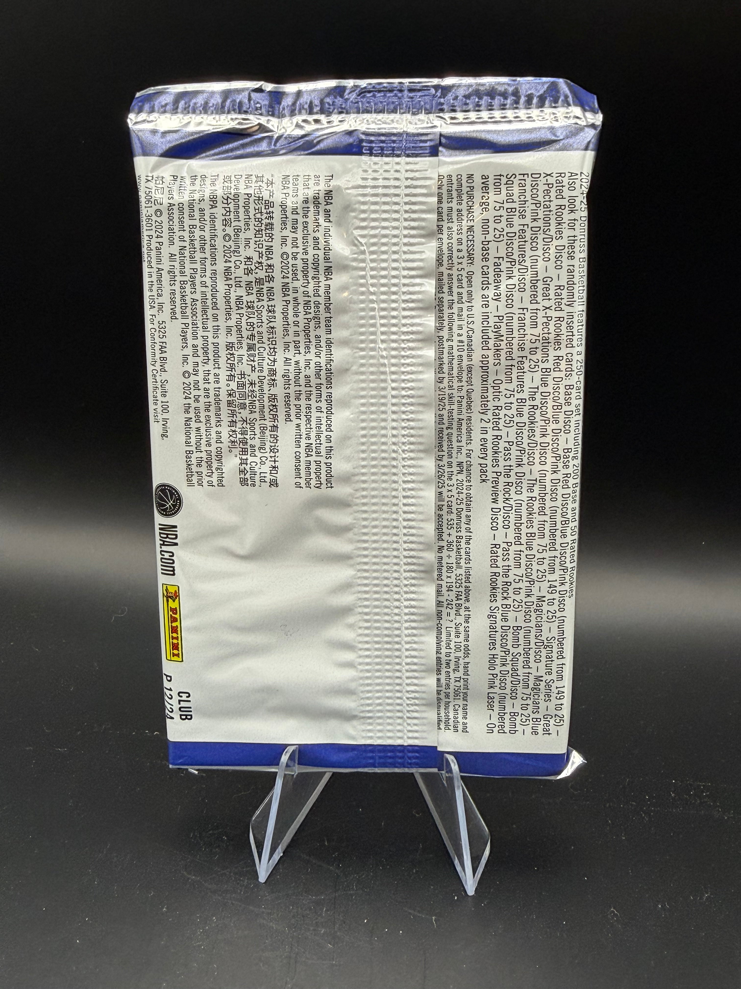 2024-25 Panini Donruss Basketball Factory Sealed Packs