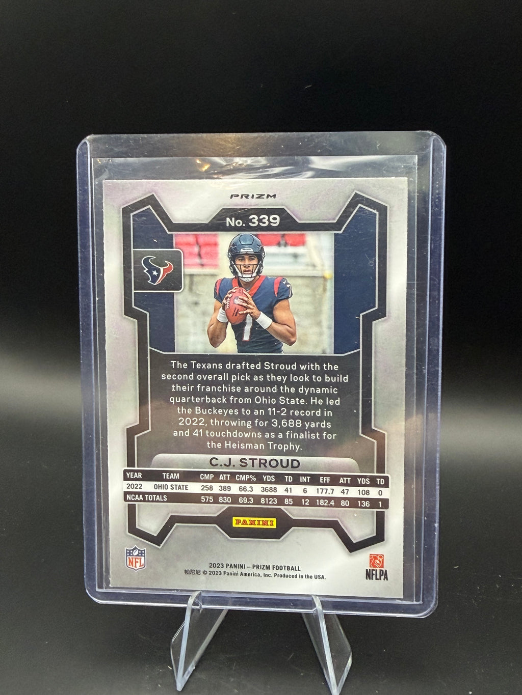 2023 Panini Prizm Purple Pulsar Prizm CJ Stroud RC