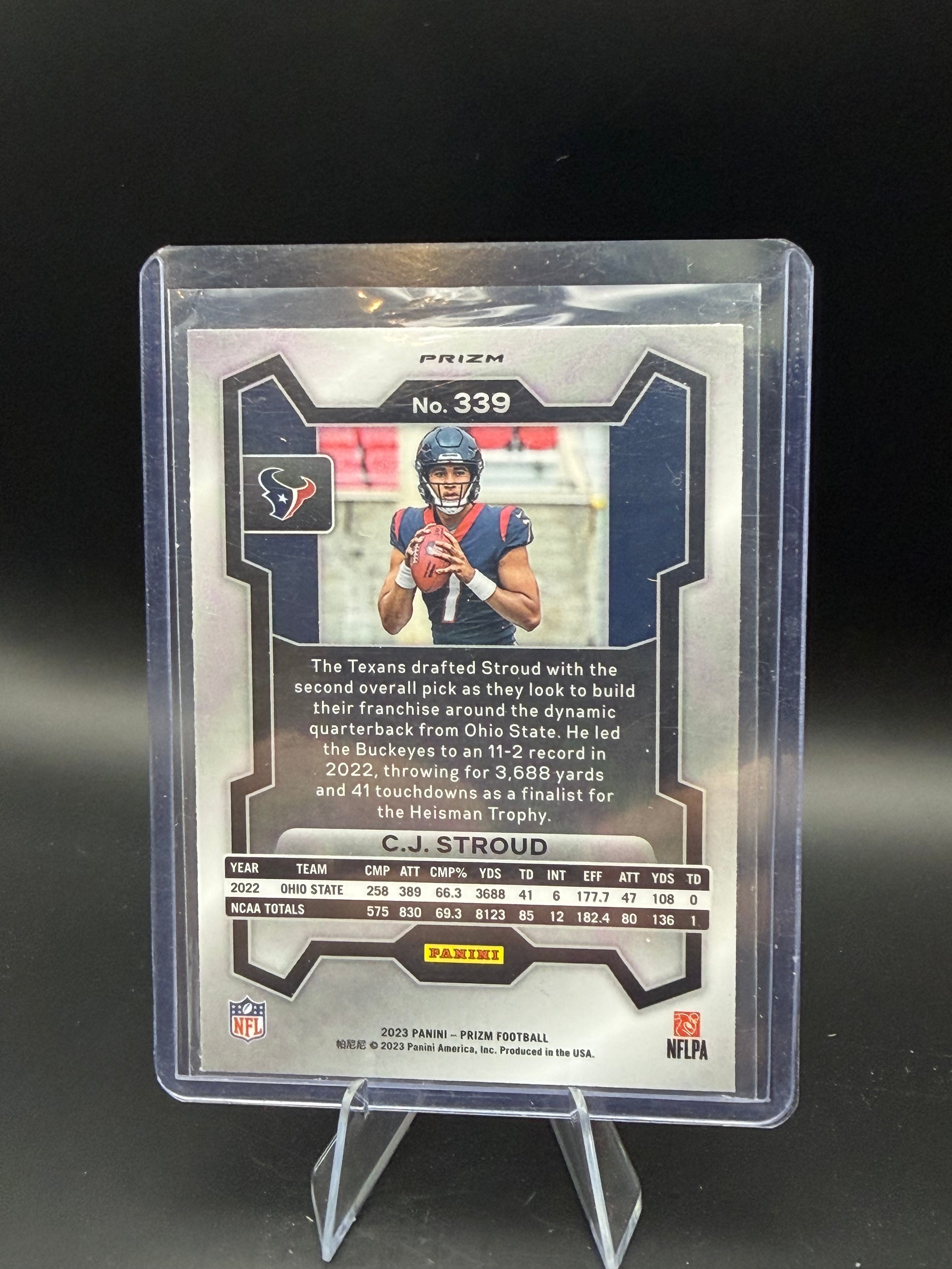 2023 Panini Prizm Purple Pulsar Prizm CJ Stroud RC