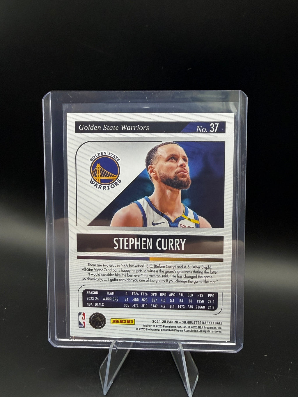 2024-25 Panini Silhouette Basketball Stephen Curry /99