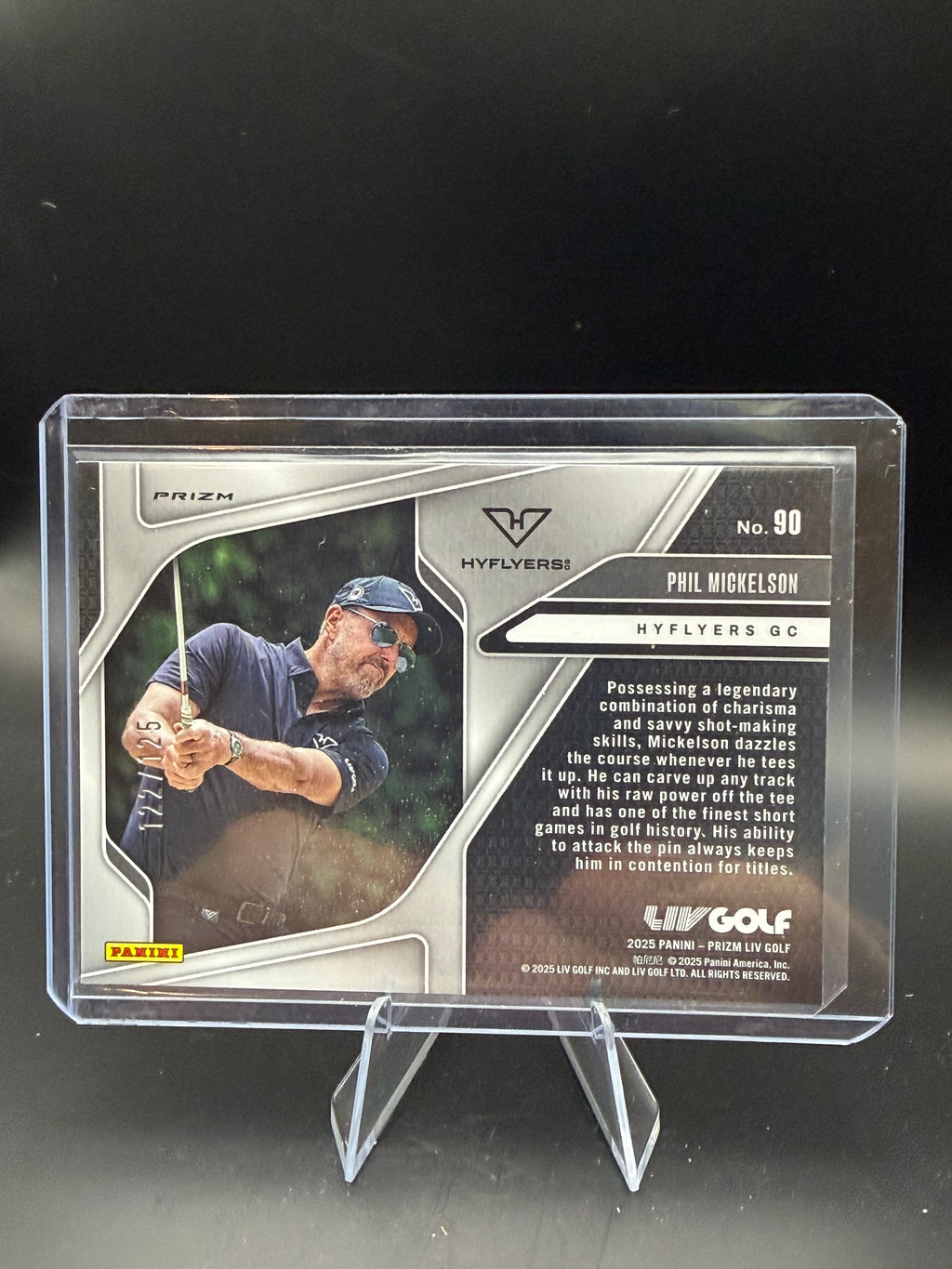 2025 Panini Prizm LIV Golf Image Variation Red Prizm /125
