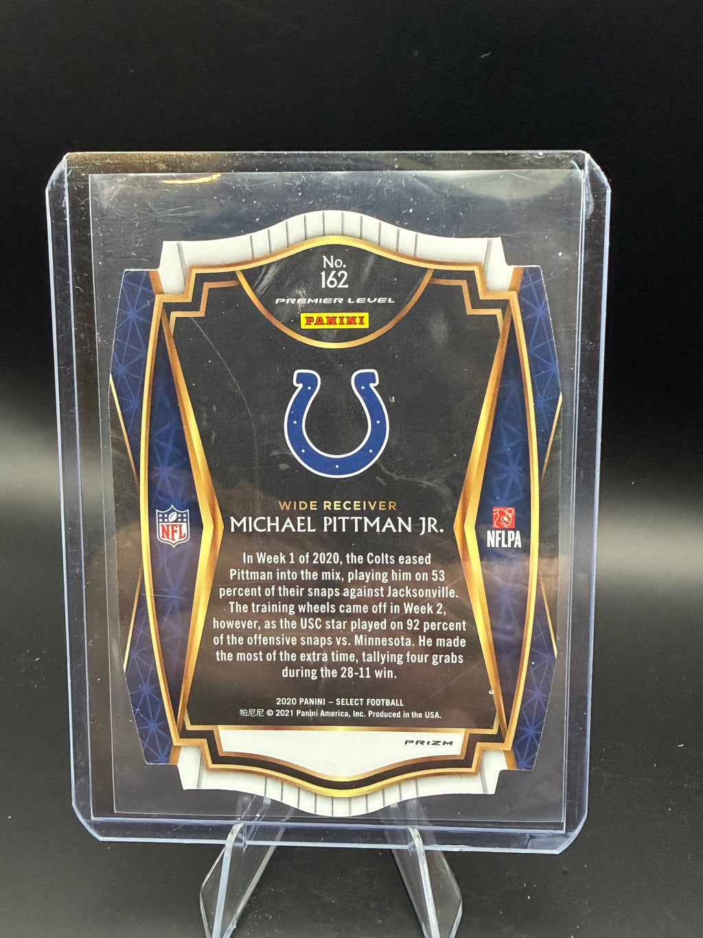 2020 Panini Select Neon Green Rookie Die Cut Michael Pittman Jr RC