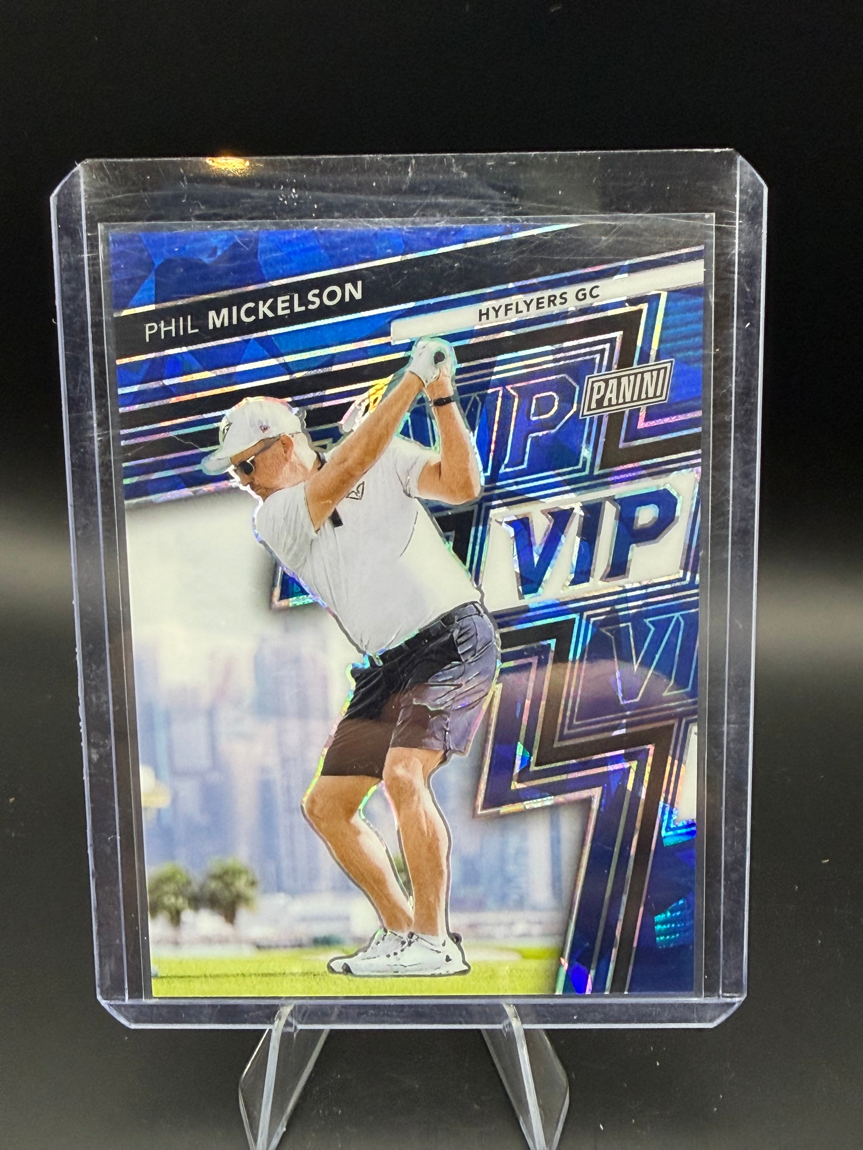 2025 Panini NSCC Gold VIP Blue Sparkle Phil Mickelson /75