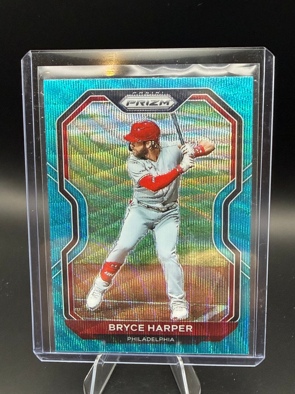 2021 Panini Prizm Teal Wave Bryce Harper