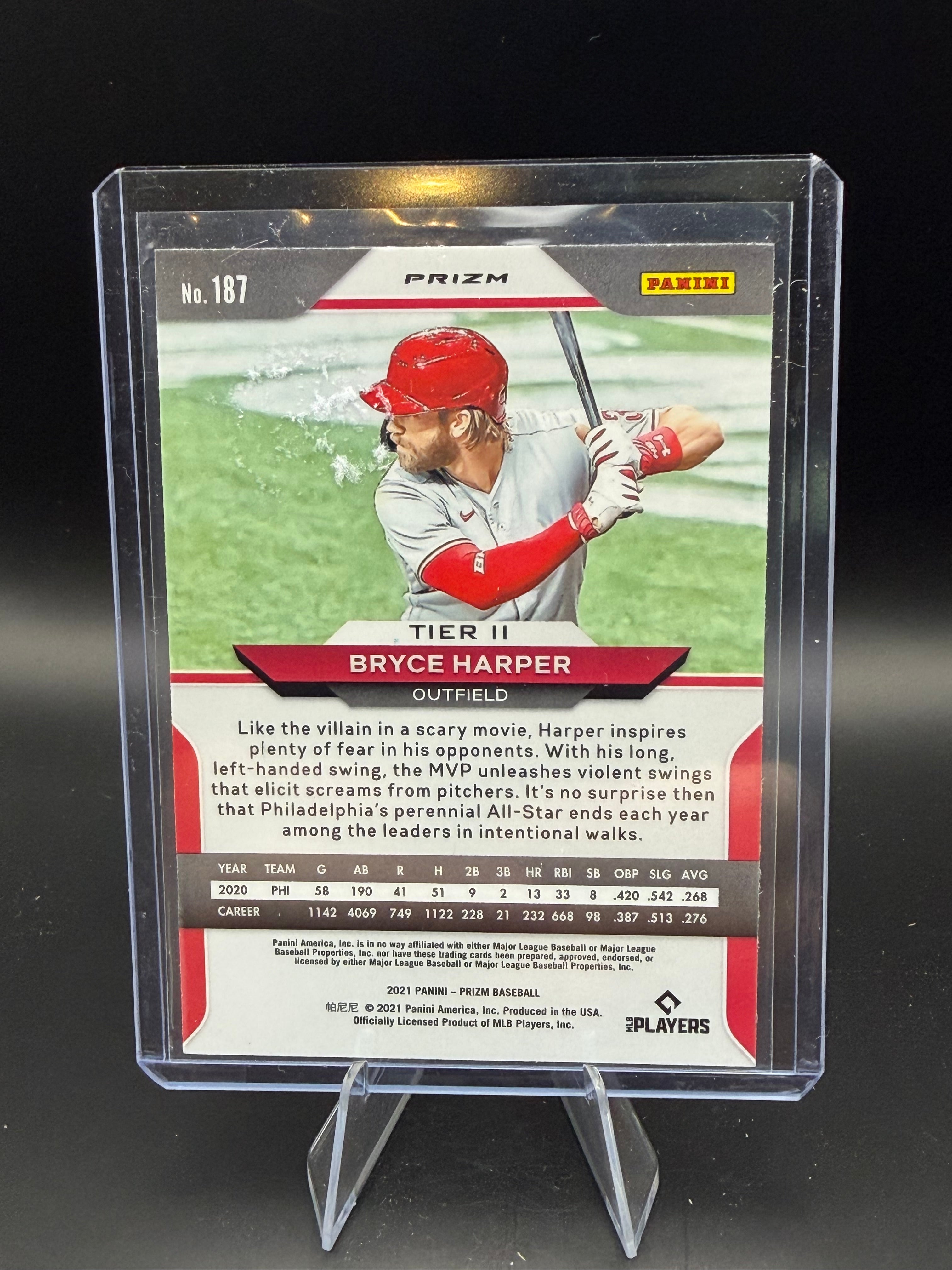 2021 Panini Prizm Teal Wave Bryce Harper