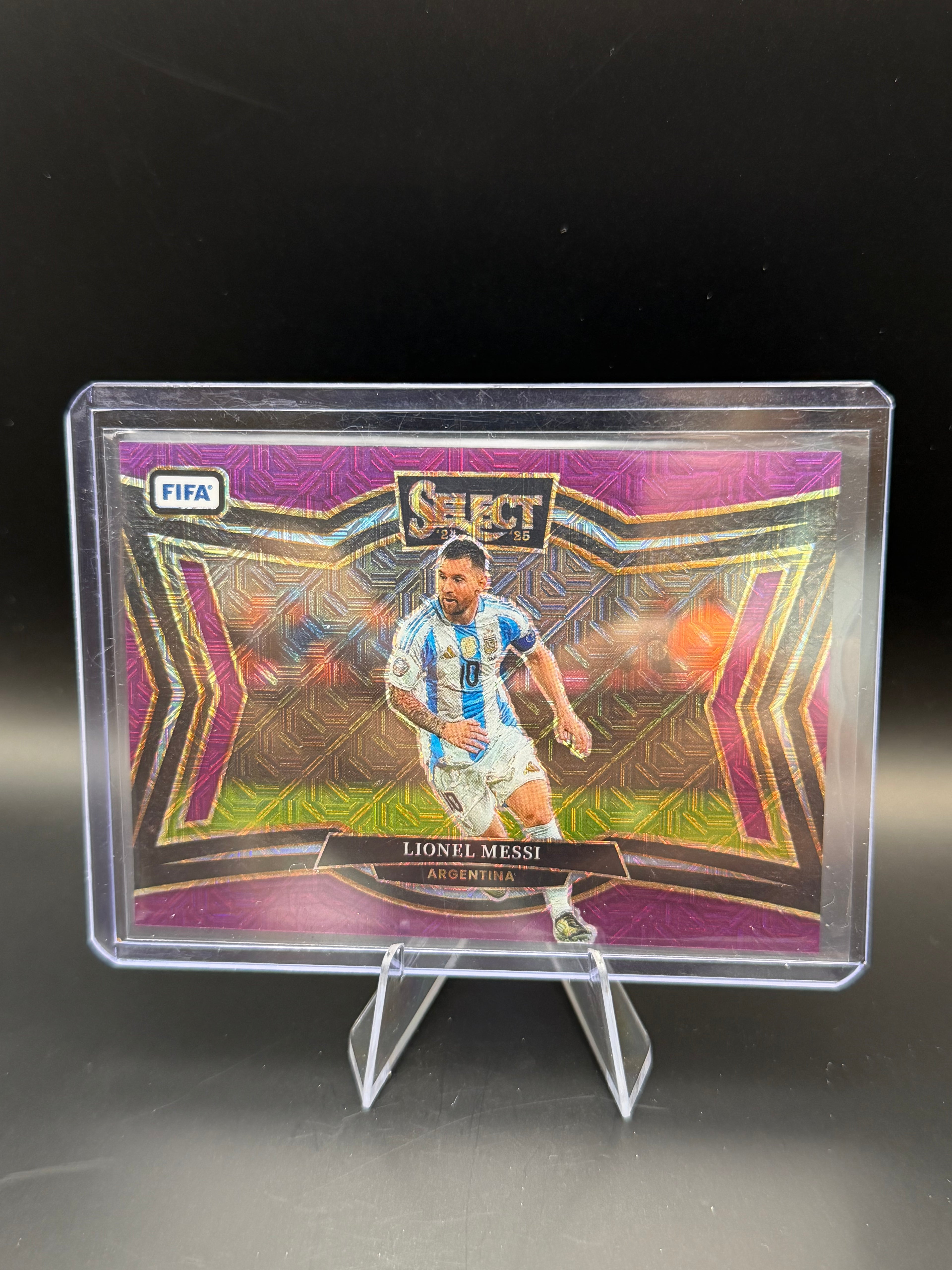 2024-25 Panini Select Fifa Field Level Purple Mojo Lionel Messi