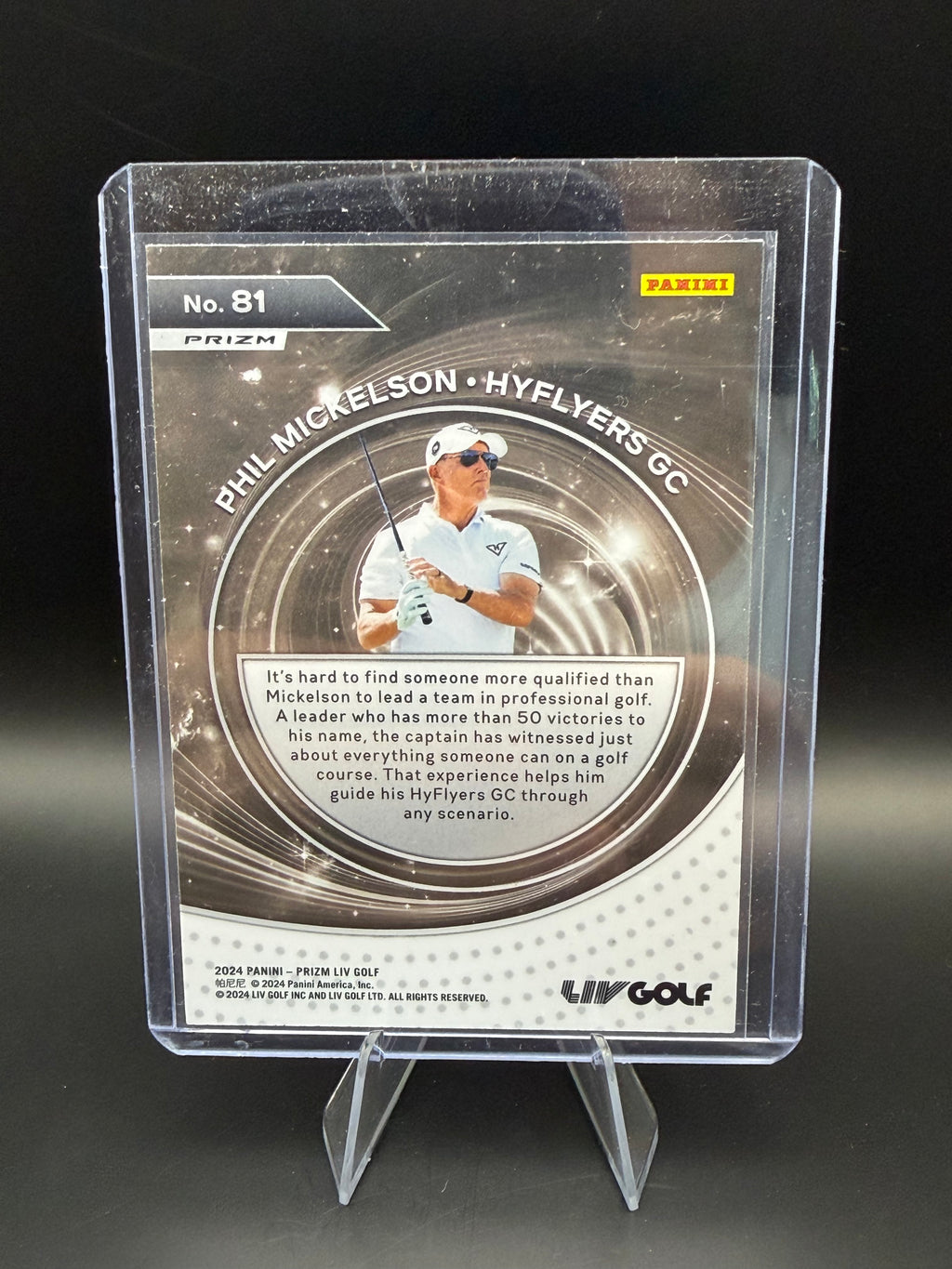 2024 Panini Prizm LIV Golf Silver Phil Mickelson