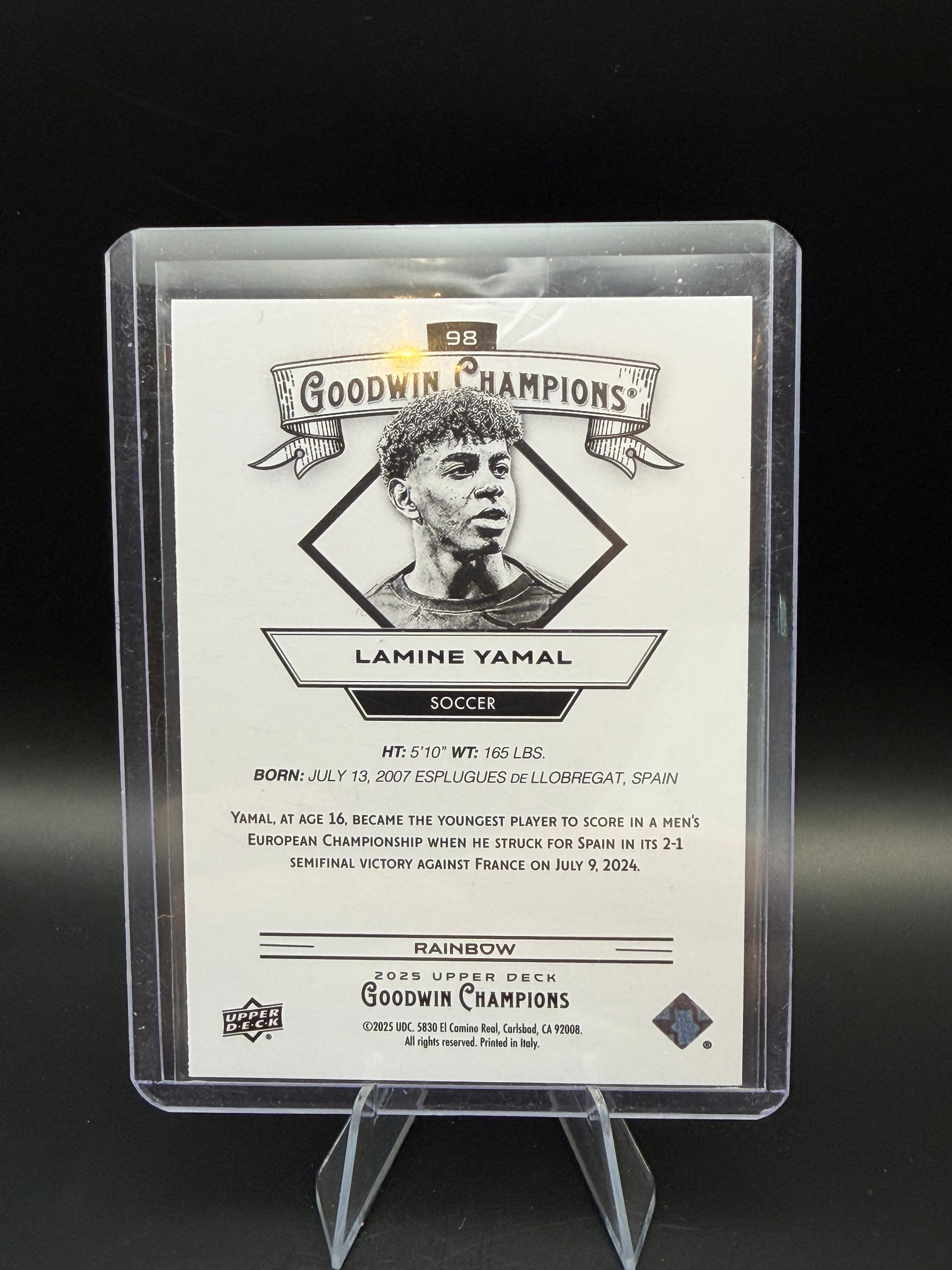 2025 Upper Deck Goodwin Champions Rainbow Lamine Yamal