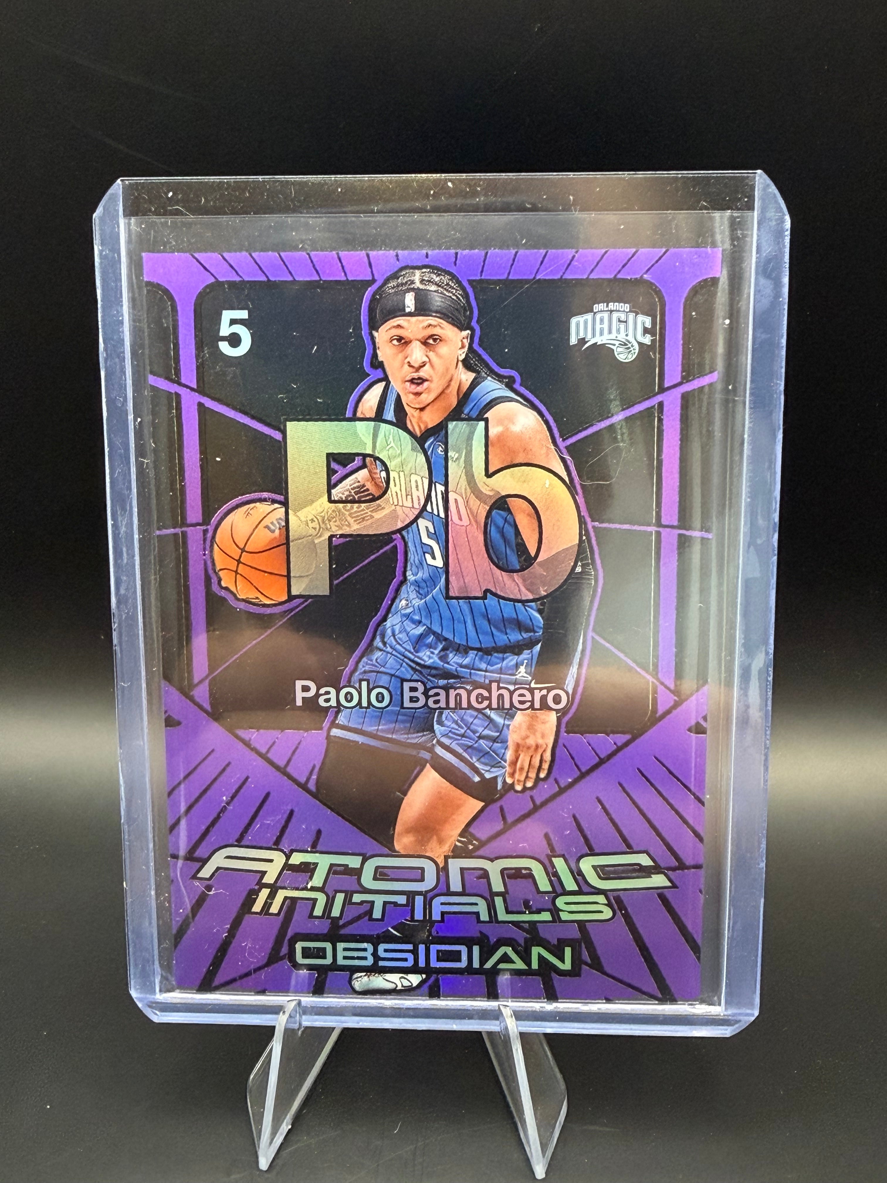 2024-25 Panini Obsidian Atomic Initials Purple Paolo Banchero /75
