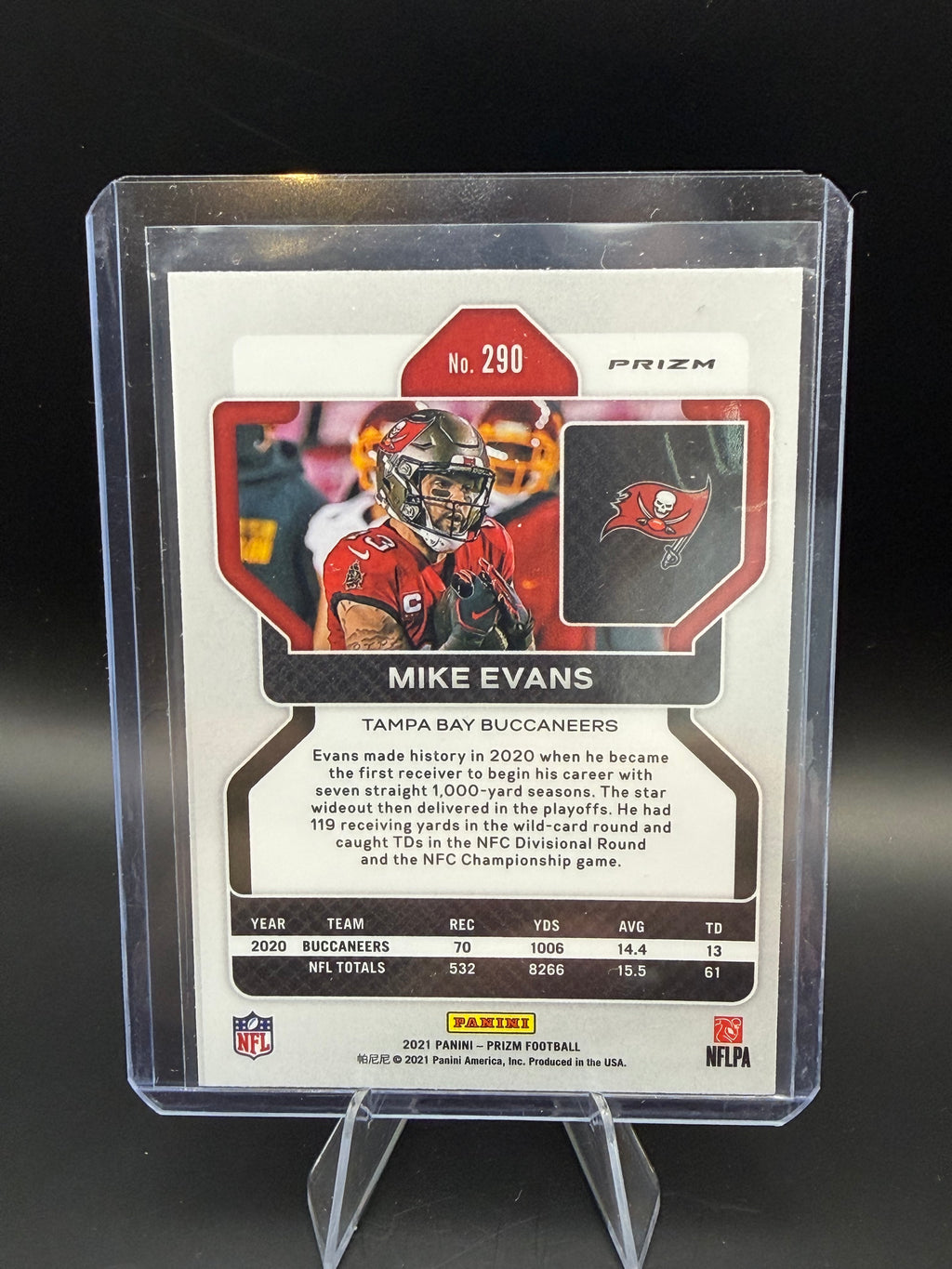2021 Panini Prizm Orange Disco Mike Evans