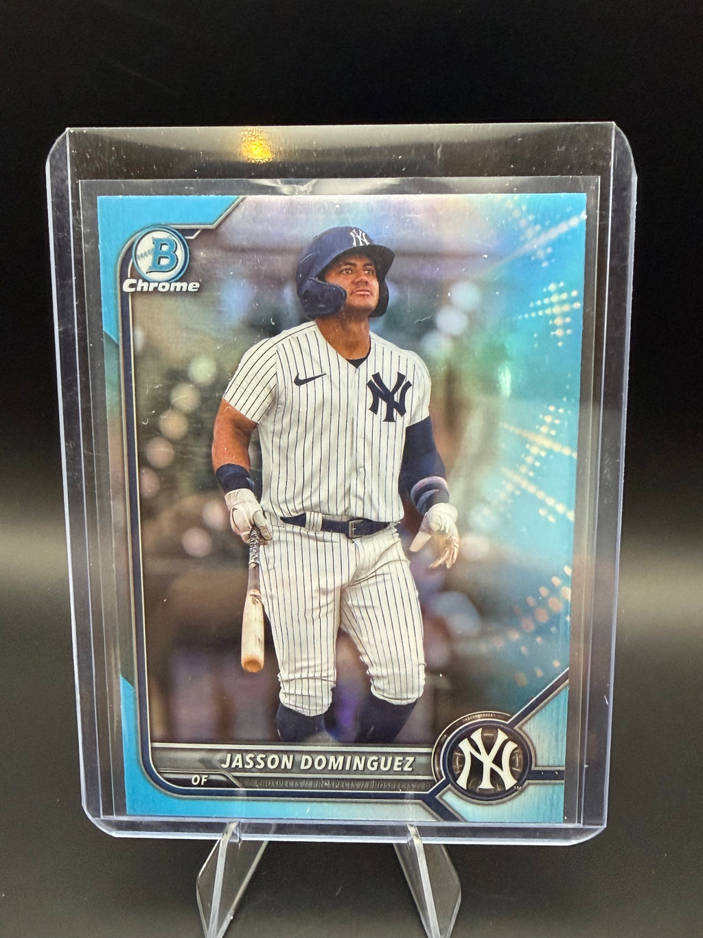2022 Bowman Chrome Draft Blue Sky Jasson Dominguez