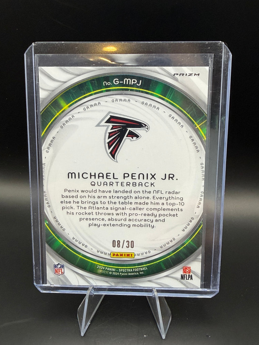 2024 Spectra Gamma Rookie Meta Prizm Michael Penix Jr /30