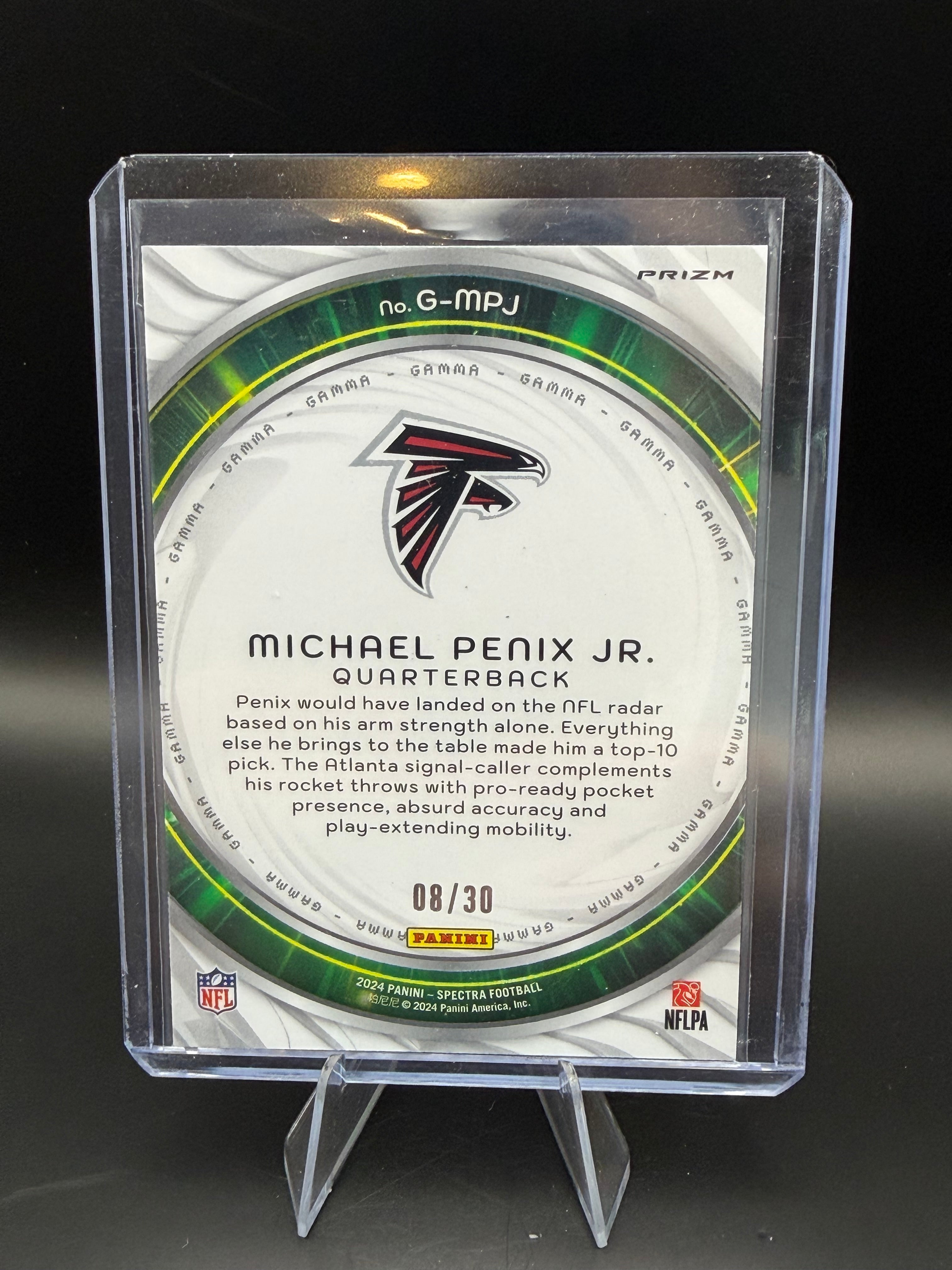 2024 Spectra Gamma Rookie Meta Prizm Michael Penix Jr /30