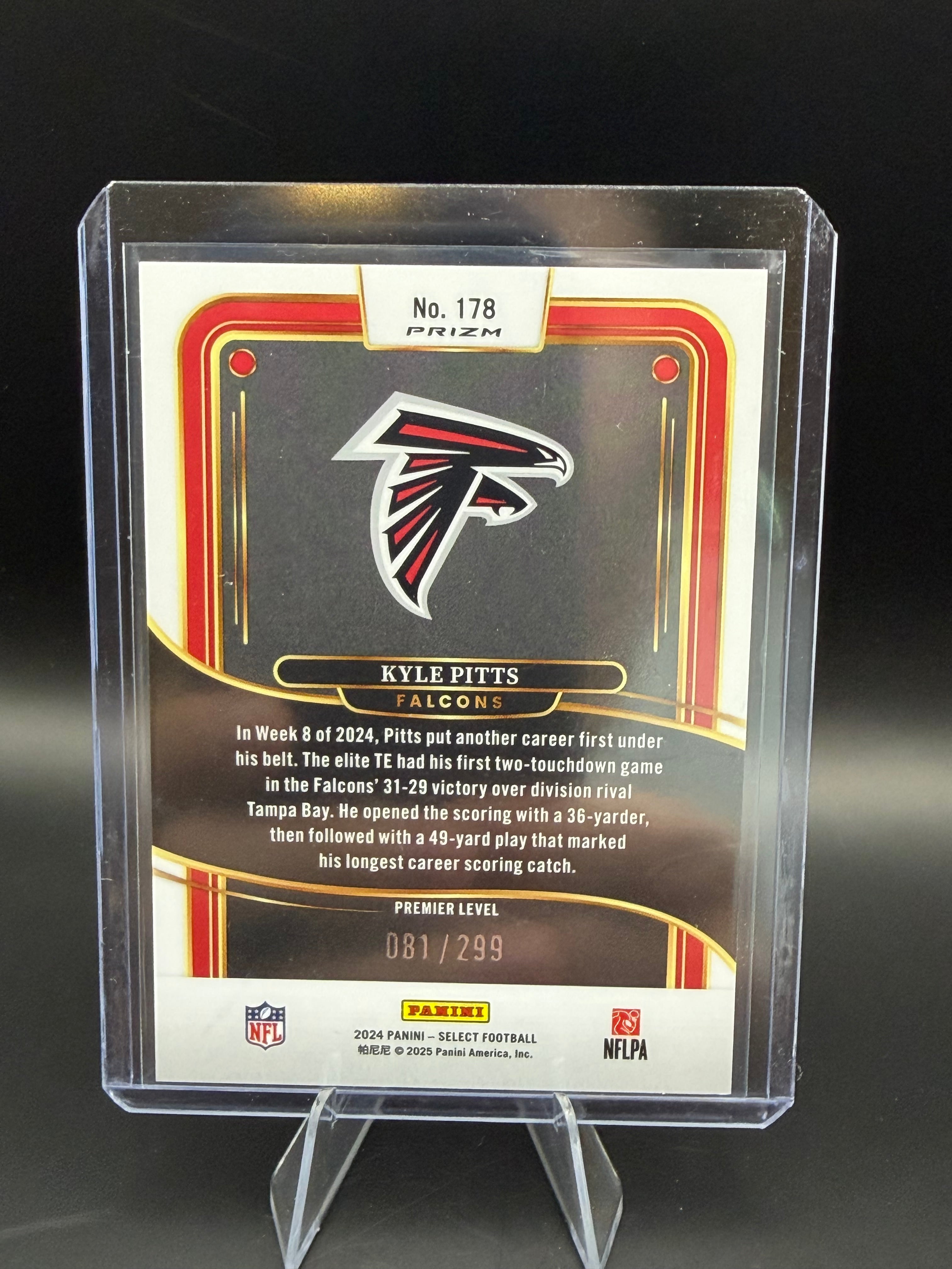 2024 Panini Select Premier Level Copper Shock Kyle Pitts /299