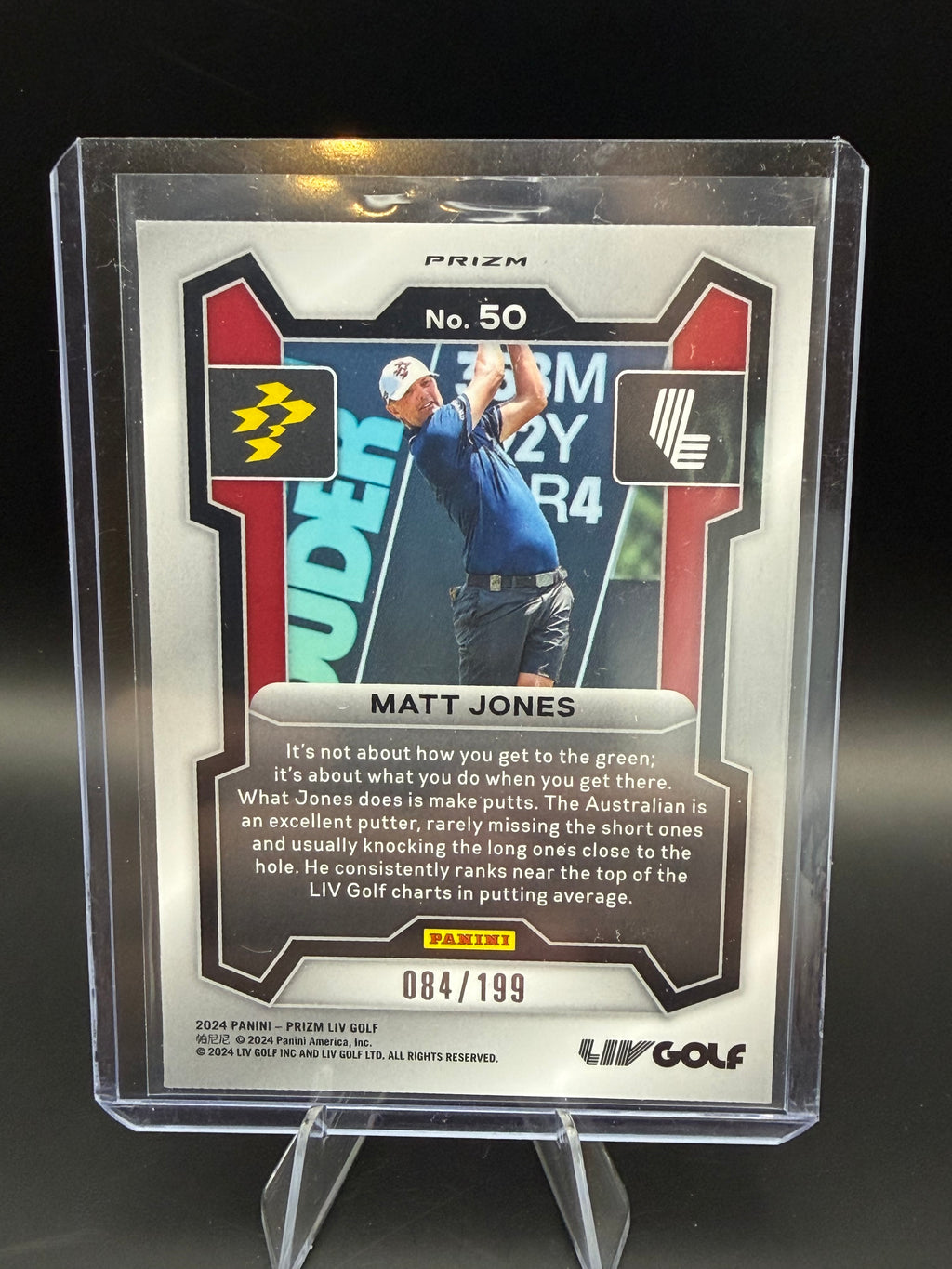 2024 Panini Prizm LIV Golf Matt Jones /199