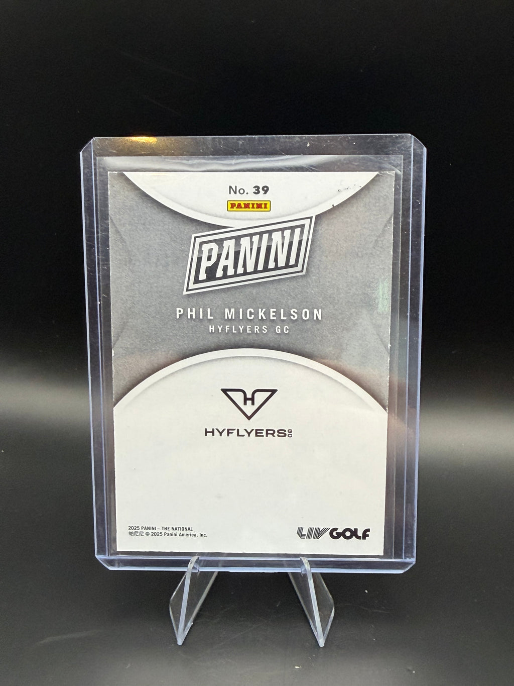 2025 Panini National Phil Mickelson Diamond Plate Foil Parallel