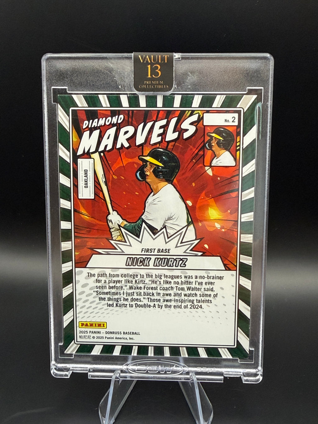 2025 Panini Donruss Baseball Diamond Marvels Holo Nick Kurtz /199