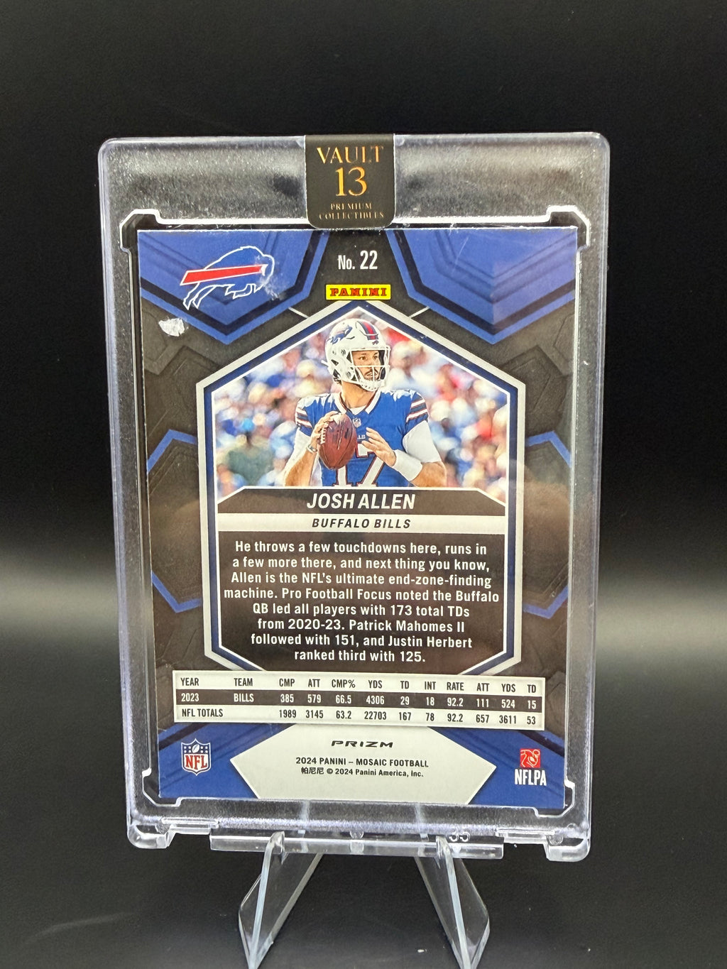 2024 Panini Mosaic  Red Sparkle Prizm Josh Allen