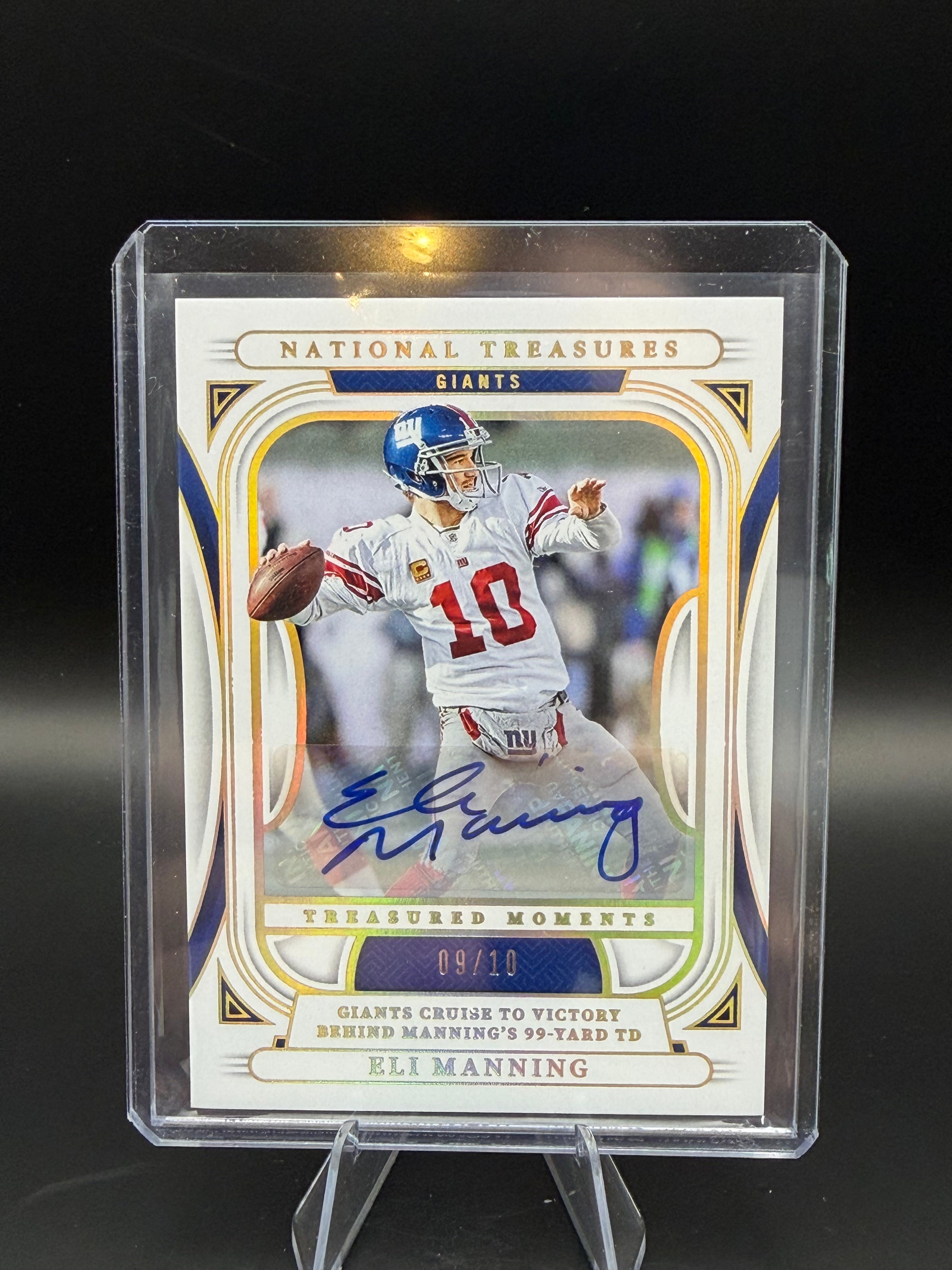 2024 Panini National Treasures Football Eli Manning Auto /10