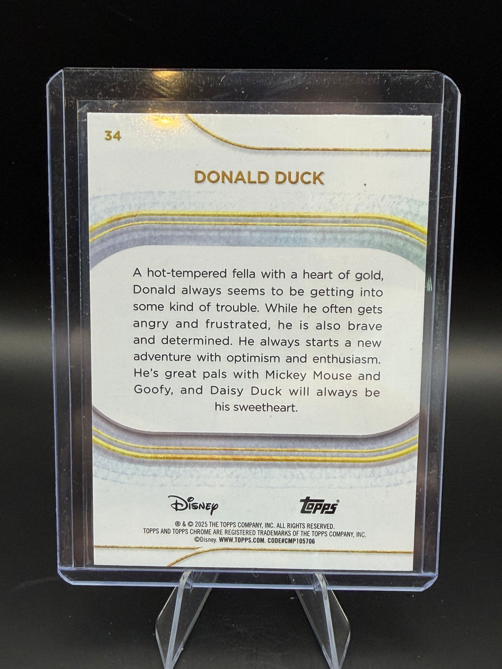 2025 Topps Chrome Donald Duck