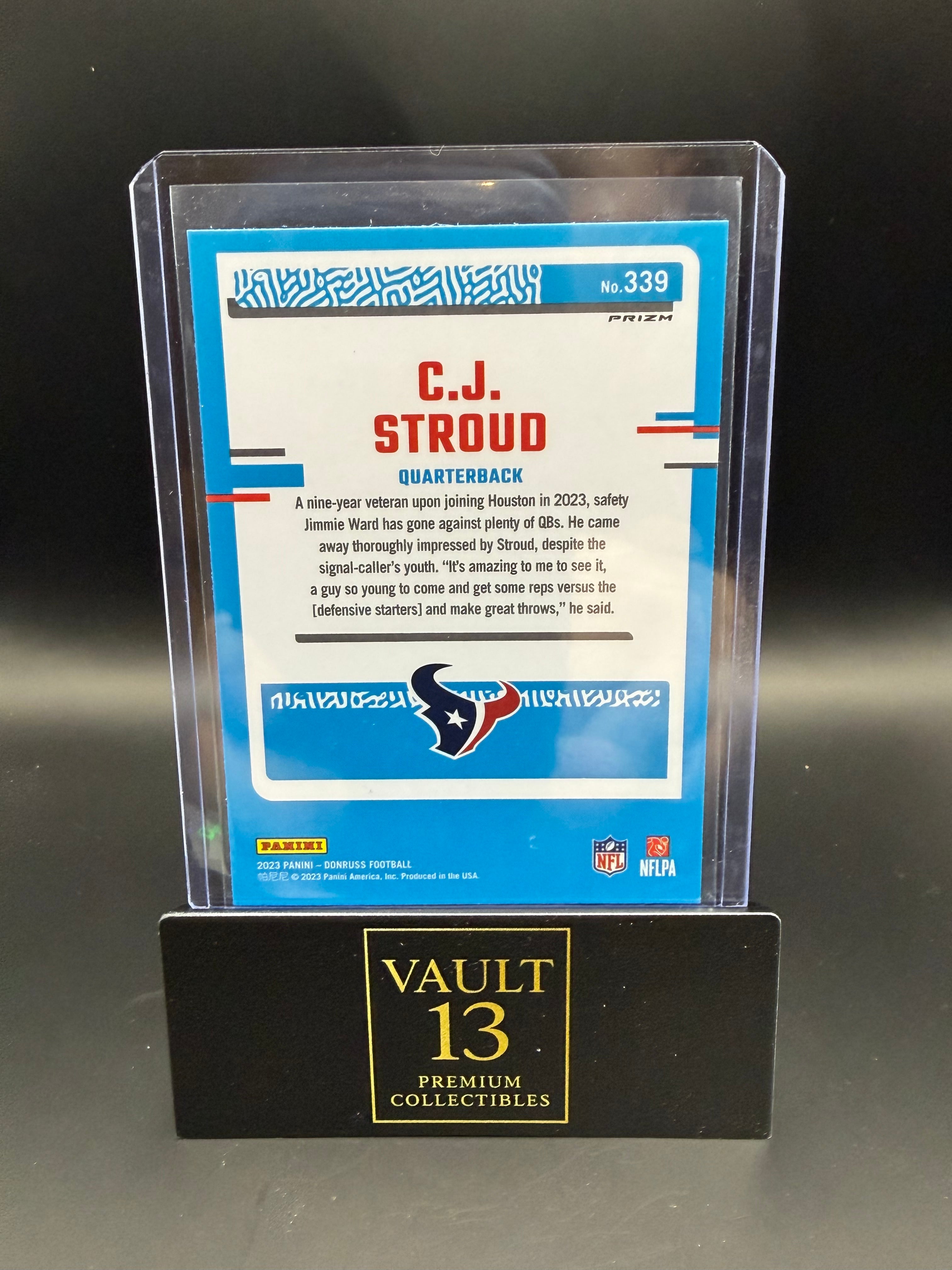 2023 Donruss Optic Rated Rookie Holo Silver Prizm CJ Stroud RC