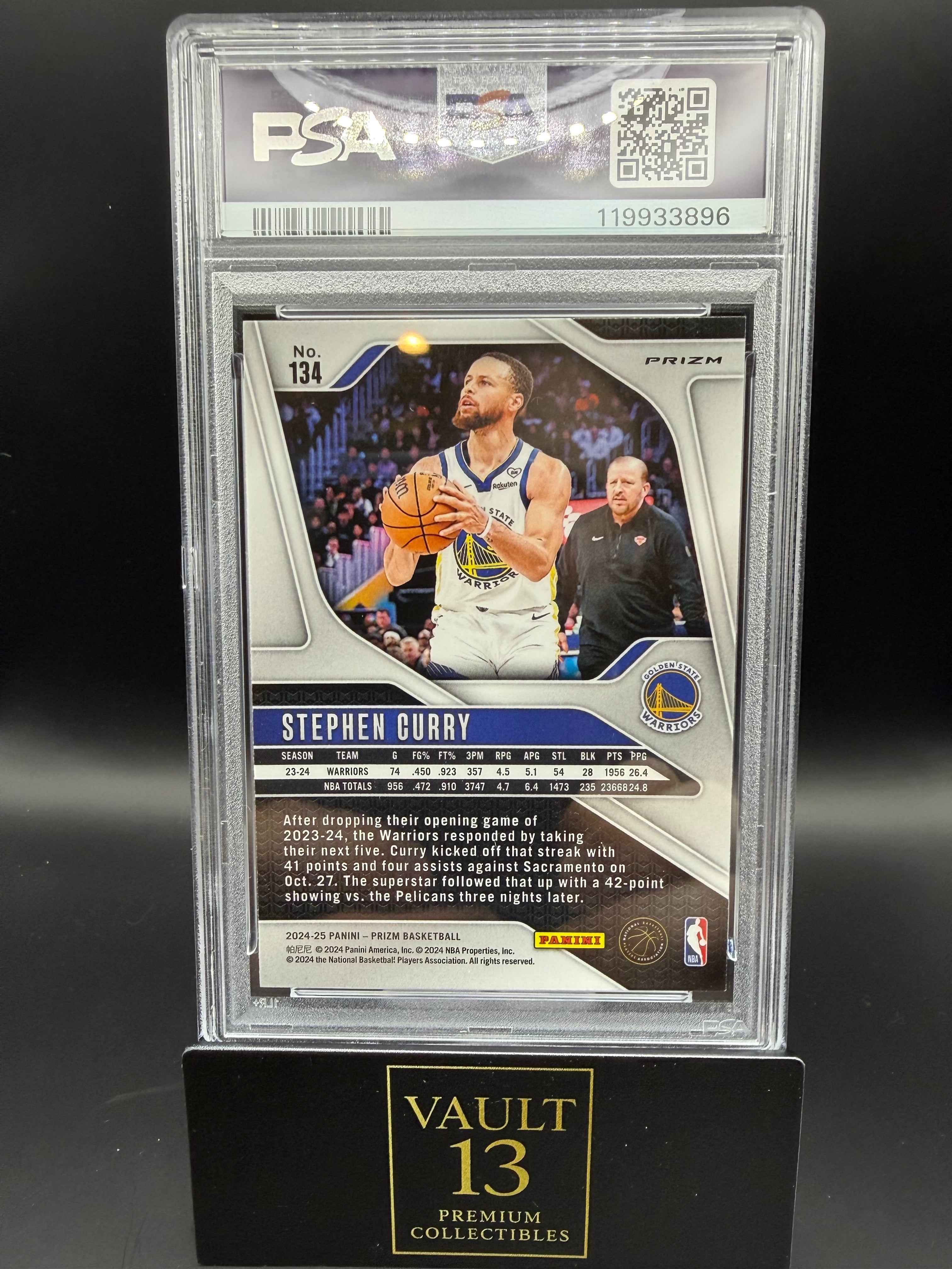 2024 Panini Prizm Orange Ice Stephen Curry